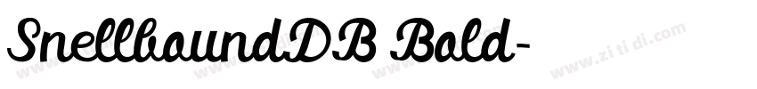 SnellboundDB Bold字体转换